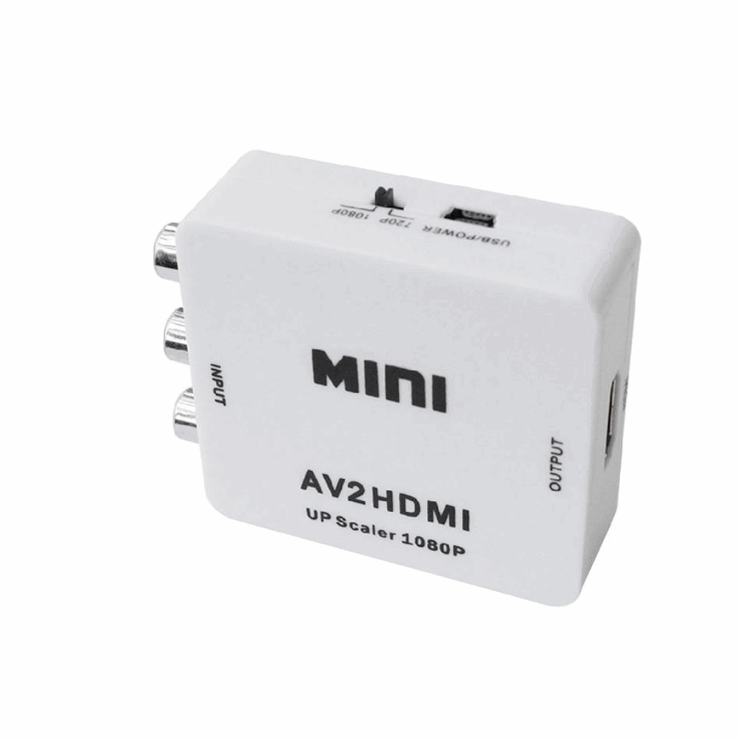 Conversor RCA/AV para HDMI 1080p - Branco
