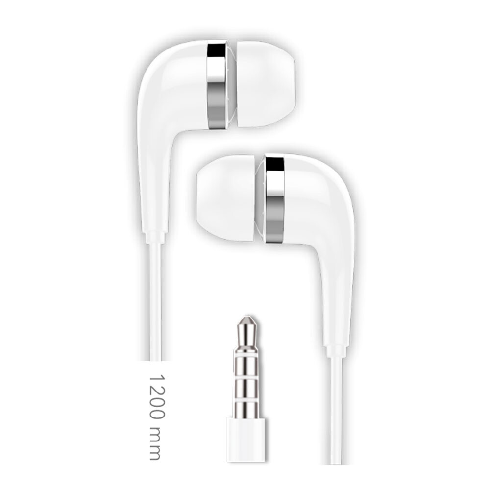 Auscultadores bsk jack com microfone, branco