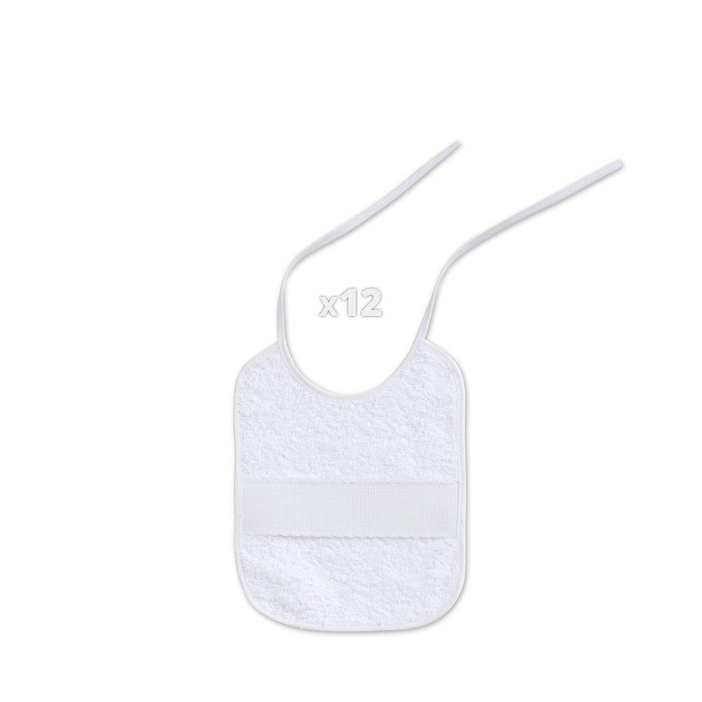 Babete Em Ponto Cruz 20X25 Branco Interbaby