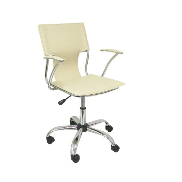 PYC Cadeira Operativa Bogarra Semi Pele Creme