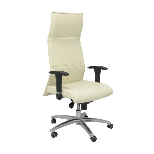 PYC Cadeira Executiva Albacete Semi Pele Creme