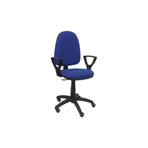 PYC Cadeira Operativa c/ Braços Fixos Ayna Azul (Rodas de Borracha)
