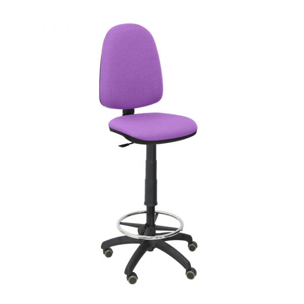 PYC Banquinho Ergonômico c/ Ajustável Apoio p/ os Pés Assento e Traseira Estofados