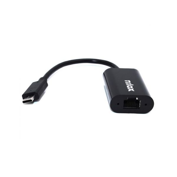 Nilox Adaptador de Rede USB-C/RJ45 Gigabit - NXADAP06