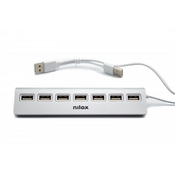Nilox HUB 7 Portas USB 2.0 - NXHU7ALU2