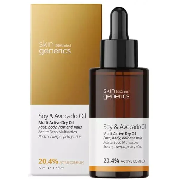 Skin Generics Óleo Seco de Soja e Abacate Multiativo 20,4% 50ml