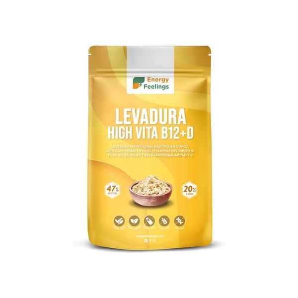 Energy Feelings Levedura Nutricional em Flocos com Vitaminas B12 e D 250g