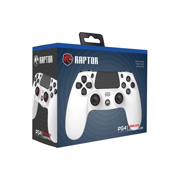 Comando sem fio Raptor PS4 - Branco