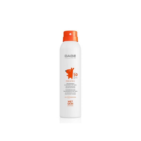 Protetor Solar Babé Pediatric Transparent Sunscreen Wet Skin SPF50 200ml