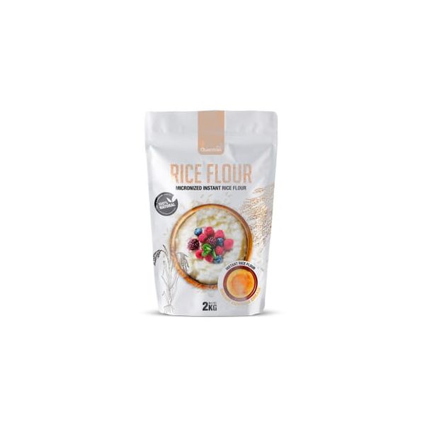 Quamtrax Farinha de Arroz Instantânea (rice Flour) 2000g Doce de Leite.