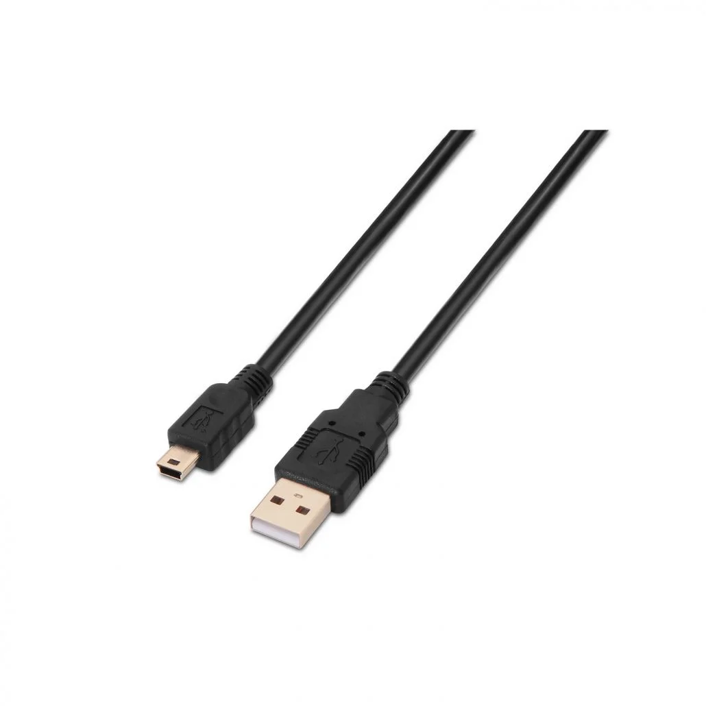Cabo USB-A Macho para Mini USB Macho Até 2.5W 3m AISENS A101-0026