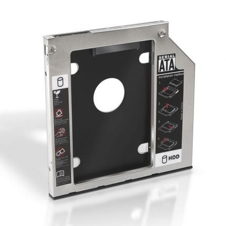 Adaptador Aisens A129-0151 para Disco Duro 2.5" / Preto