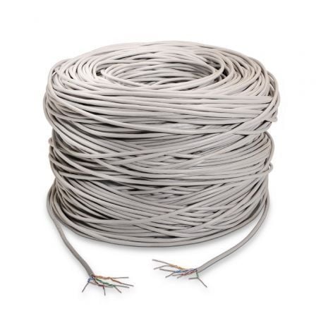 Cabo de Rede Bobina RJ45 UTP AISENS A133-0209 Cat.5e / 305m / Cinza