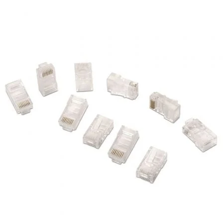 Conector RJ45 AISENS / Cat.6 / 10 uds / Preto / A139-0297