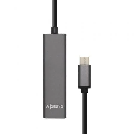 Hub USB Tipo-C AISENS / 4xUSB / Preto / A109-0403
