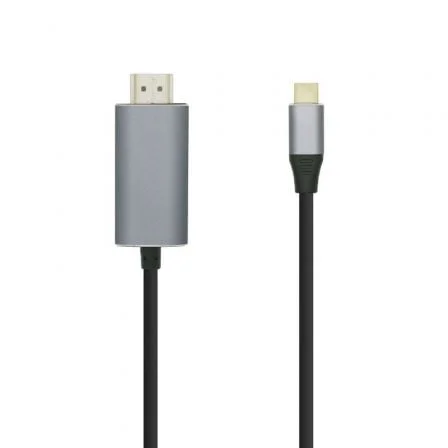 Cabo Conversor AISENS A109-0392 / USB Tipo-C Macho - HDMI Macho / Até 27W / 80cm / Preto