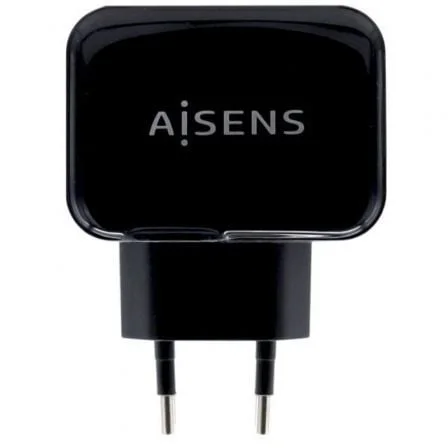 Cargador de Parede Aisens A110-0440 / 2xUSB / 17W / Preto