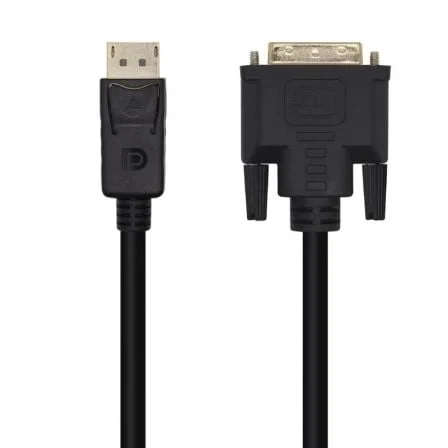 Cable Conversor AISENS A125-0463 / DisplayPort Macho - DVI Macho / 3m / Preto