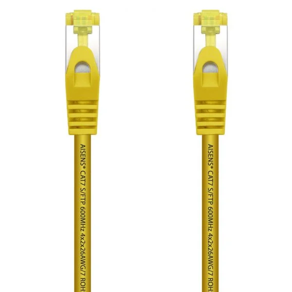 AISENS Cabo de Rede RJ45 LSZH CAT.7 SFTP AWG26 AMARELO 0.25M A146-0472