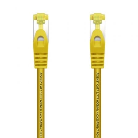 Cable de Red RJ45 SFTP AISENS / Cat.7 / 1m / Amarelo