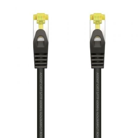 Cabo de Rede RJ45 SFTP AISENS A146-0484 Cat.7 / 25cm / Preto