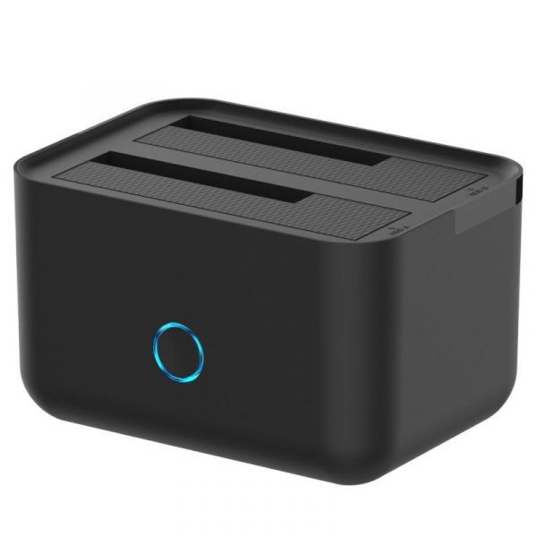 Aisens Docking Station p/ Discos Rígidos 2.5/3.5" Preto