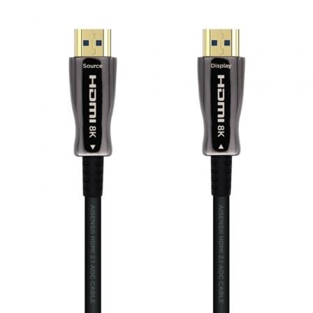 Cabo HDMI 2.1 AOC 8K AISENS A153-0515 / HDMI Macho - HDMI Macho / 10m / Preto