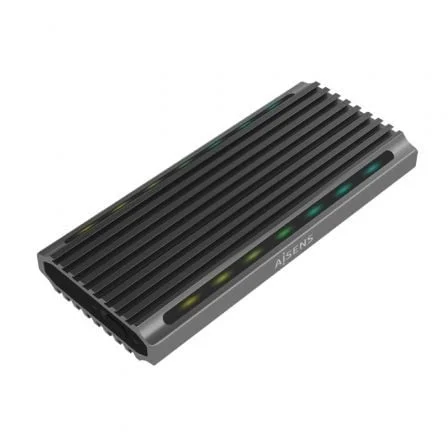 Caixa Disco SSD M.2 SATA/NVMe AISENS ASM2-RGB011GR/ USB 3.2 / Verde