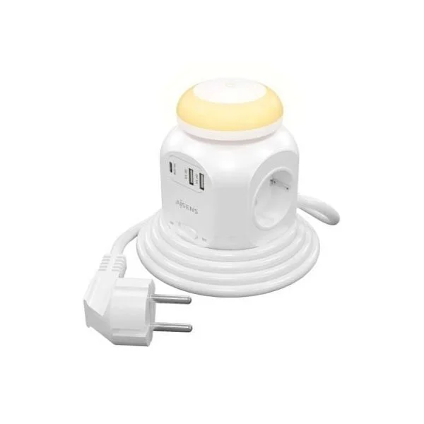 Aisens Extensão Elétrica ASPS-2A1CLPQ02-W