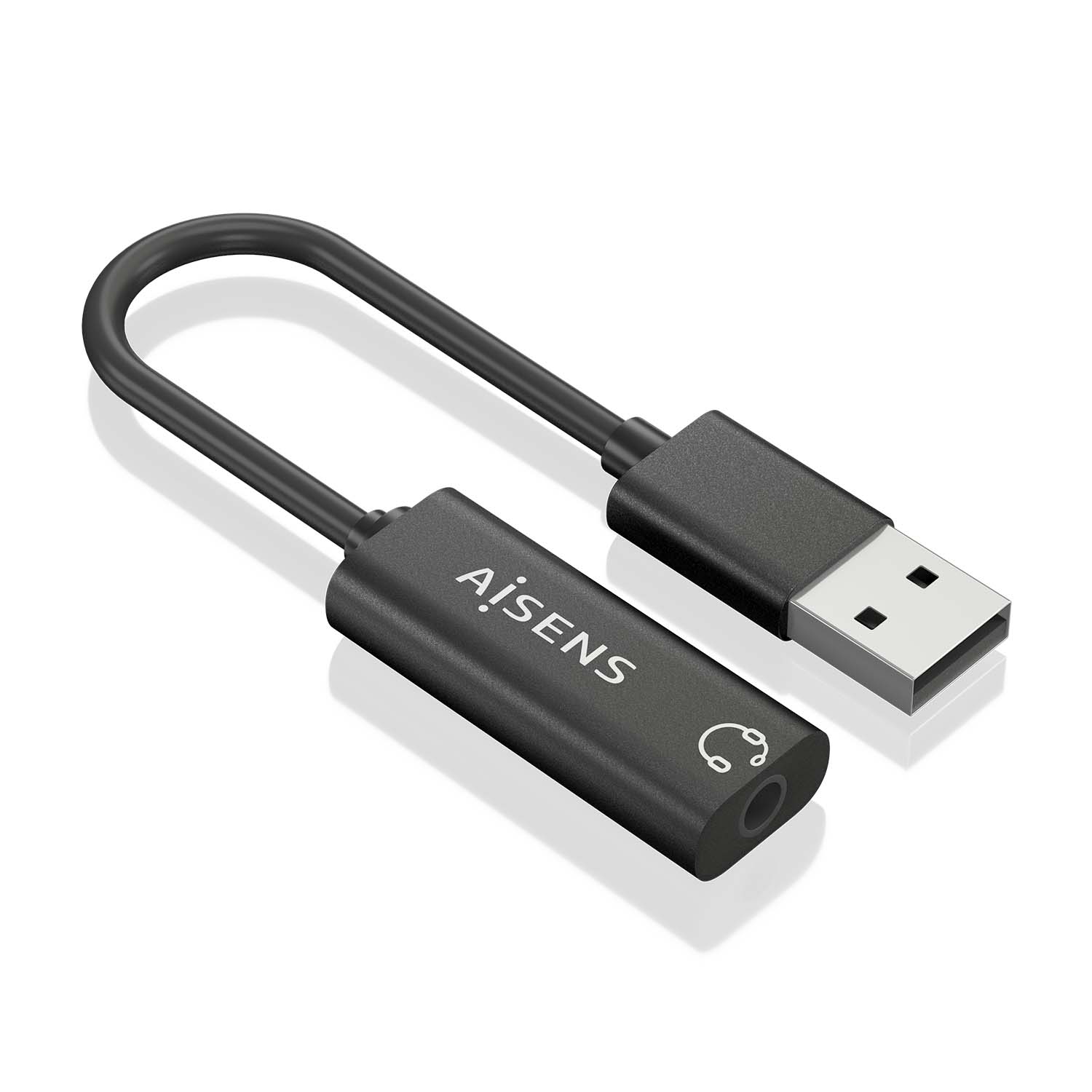 Aisens Conversor Áudio USB-A para Jack 3.5mm A106-0770
