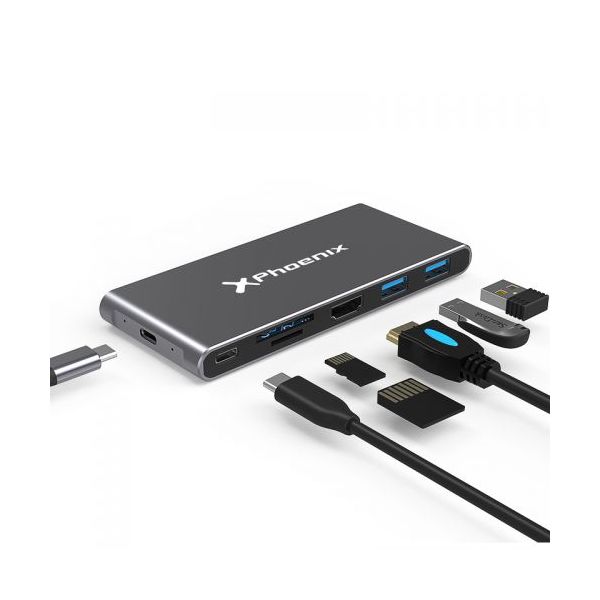Phoenix Technologies Caixa Externa Portatil - Caixa Hdd M.2 - Hub 6 En 1 Phoenix Conexion u - PHM2HUB