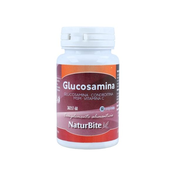 Naturbite Glucosamina, Condroitina, Msm, Vitamina C 60 Comprimidos