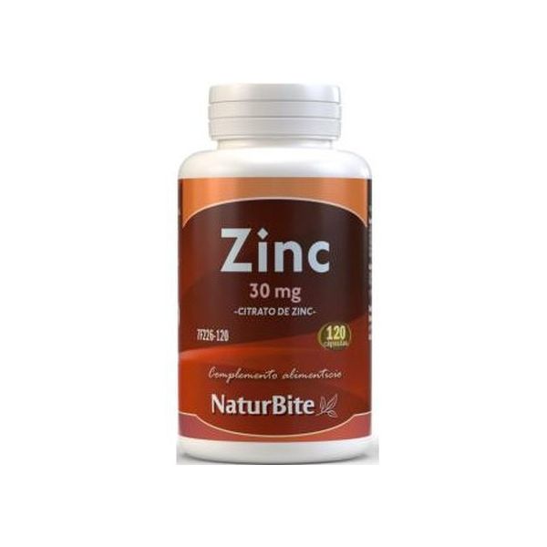 Naturbite Citrato de Zinco 30mg 120 Comprimidos