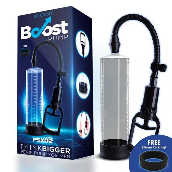 Boost Pump Bomba Manual para Ele Pénis PSX02 Transparente BO-077