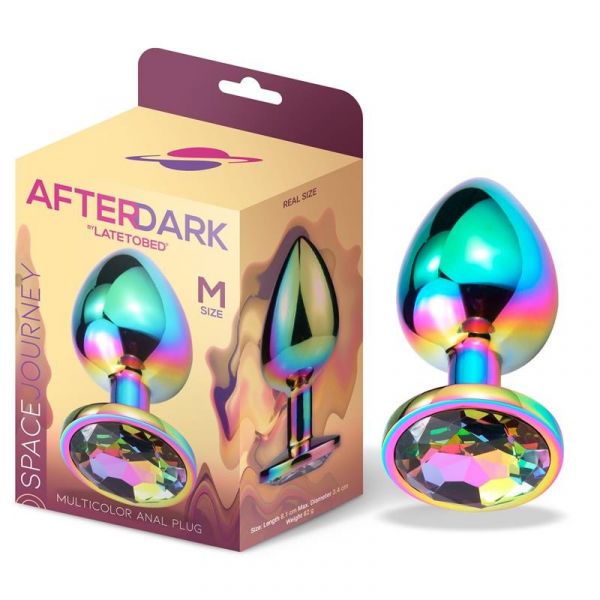 Afterdark Space Journey Plug Anal Multicolor com Joya Tamanho M AD-296
