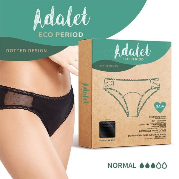 Adalet Eco Period Cueca Menstrual Adalet Gaia Normal Tamanho L