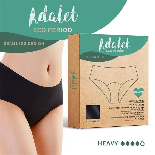 Adalet Eco Period Ocean Cuecas Menstruais Resistente Tamanho M