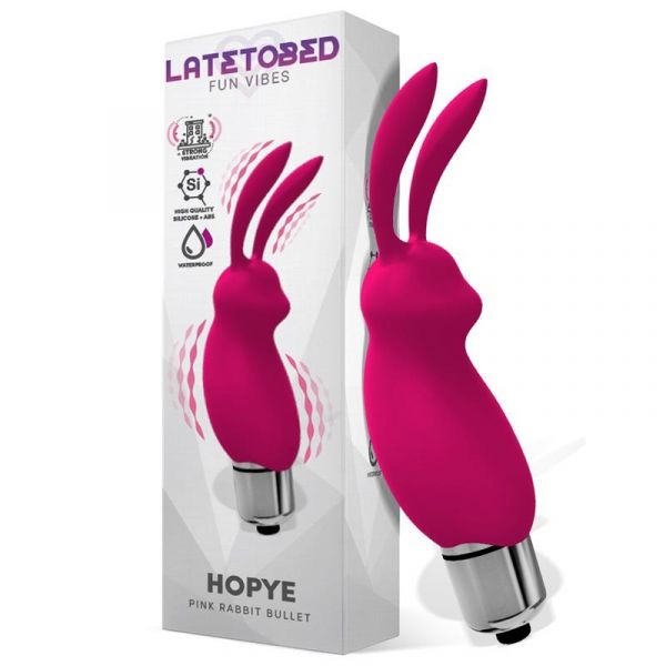 Latetobed Hopye Bala Vibradora Conejito Silicone Rosa G-864