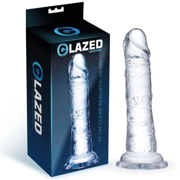 Glazed Dildo Realista Material Cristalino 19 cm Gl