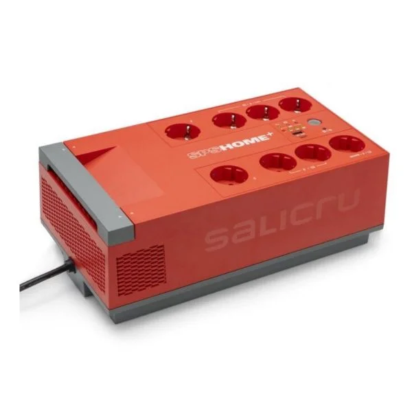 UPS Bateria de chumbo-cálcio Sai Salicru 1000VA, 15 minutos, Master-Slave, Dual USB, proteção para crianças