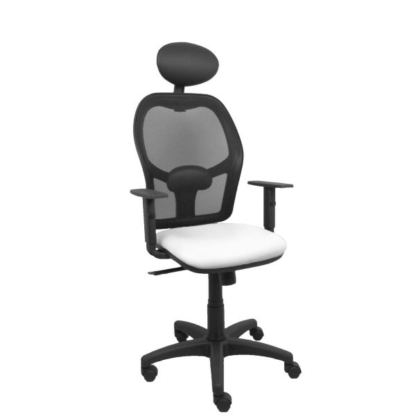 PYC Cadeira de Escritório com Apoio p/ a Cabeça B10CRNC Branco - S5703947