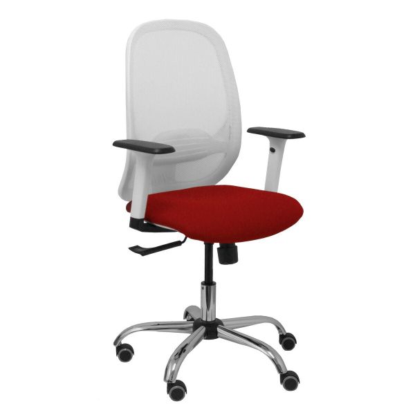 PYC Cadeira de Escritório 354CRRP Branco Grená - S5703963