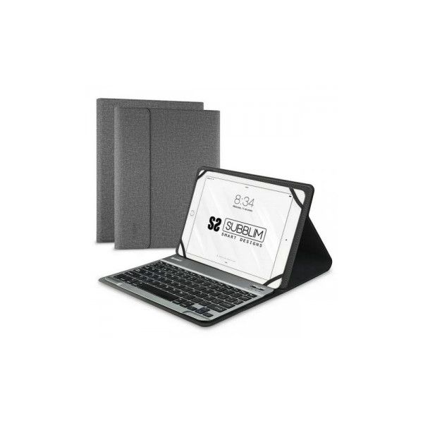 Subblim Keytab Pro Bluetooth Capa com Teclado 10.1" Universal Grey (Espanhol) - SUB-KT2-BT0002