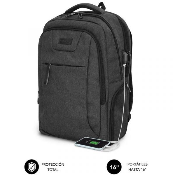 Subblim Mochila Air Padding 16" Preto - 8436586742188