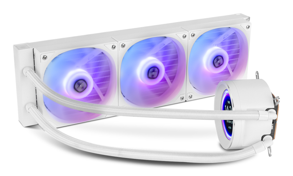 Water Cooler CPU Nox Hummer X-360 LCD RGB Branco