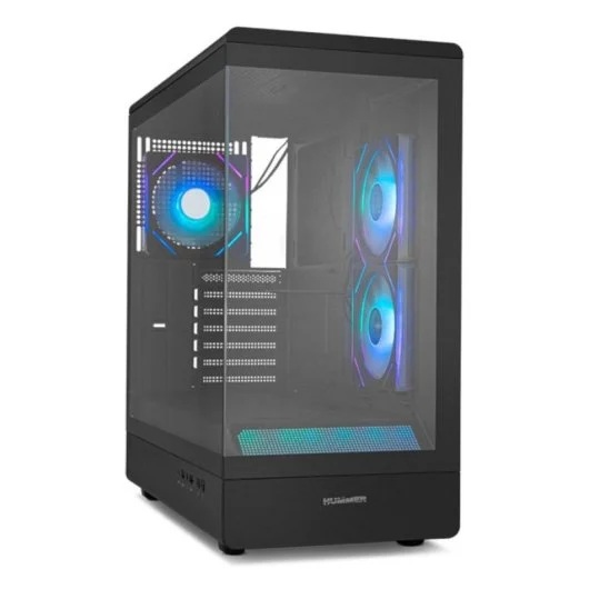 Nox Hummer Signal - ARGB Frameless Mid Tower - Black
