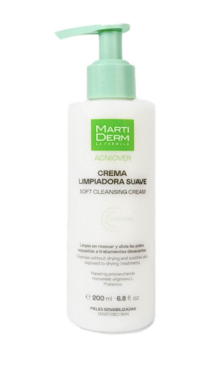 Martiderm Acniover Creme de Limpeza Restaurador Suave 200ml