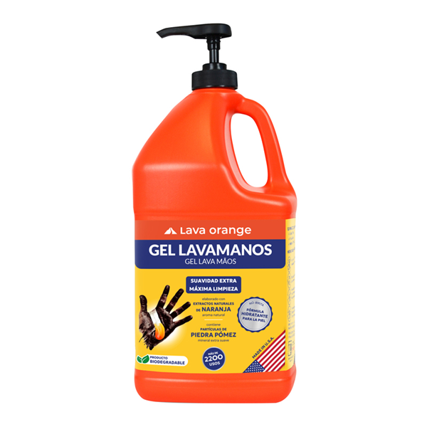 Gel Lava Mãos 3,8L para Sujidade Extrema Lava Orange