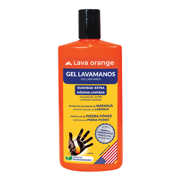 Gel Lava Mãos 475 ml para Sujidade Extrema LAVA ORANGE