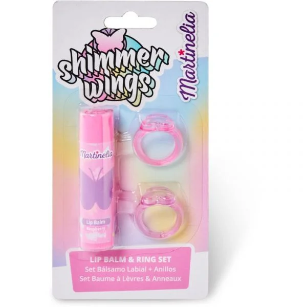 Martinelia Shimmer Wings Lip Balm & Ring Set Conjunto